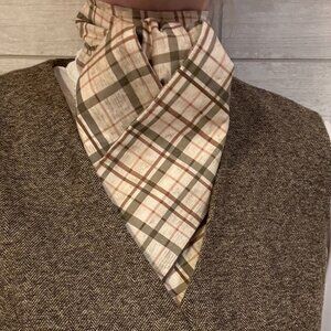 Classic Shaped Equestrian Tattersall Check STock Tie